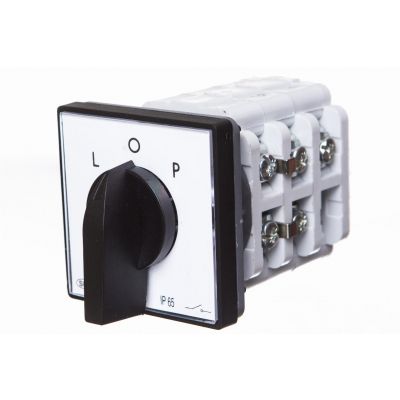 Łącznik krzywkowy L-0-P 3P 25A IP44 z płytką przednią Łuk 25-42 IP-65 922527 ELEKTROMET (922527)