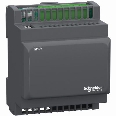 Sterownik PLC HVAC M171 6xDI 3xAI 6xDO 5xAO LAN Modbus SL zasilanie 12-24V TM171OBM22R SCHNEIDER (TM171OBM22R)