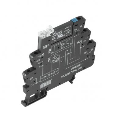 WEIDMULLER TOS 24VDC 230VAC1A Przekaźnik półprzewodnikowy, 24 V DC ±20 %, Dioda zwrotna, Zabezpieczenie przez pomieszaniem biegunów , 1 zestyk zwierny (Triak (przełączanie w zerze) 1127410000 /10szt./ (1127410000)