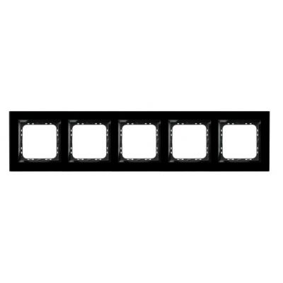 OSPEL Impresja Ramka pięciokrotna czarne szkło  R-5YGC/32/25 (R-5YGC/32/25)