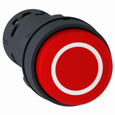 Harmony XB7 Monolityczny przycisk wystający czerwony samopowrotny ozn. &quot;O&quot; 1Z+1R XB7NL4532 SCHNEIDER (XB7NL4532)