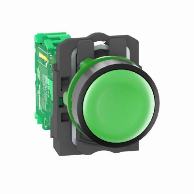 Harmony XB5 Główka bezprzewodowego i bezbateryjnego przycisku z nadajnikiem Zielona Plastikowa ZB5RTA3 SCHNEIDER (ZB5RTA3)