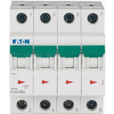 PLSM-C6/4-MW Wyłącznik nadprądowy 10kA C6A 4P 242606 EATON (242606)