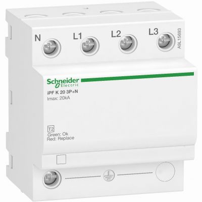 Ogranicznik przepięć Acti9 iPFK20-T2-3N 3P+N T2 20 kA A9L15693 SCHNEIDER (A9L15693)