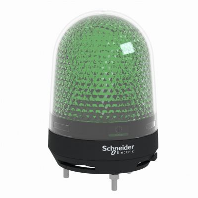 Harmony XVR Sygnalizator świetlny z brzęczkiem zielony fi100 70-90 dB zintegrowany LED 100-230V AC XVR3M03S SCHNEIDER (XVR3M03S)