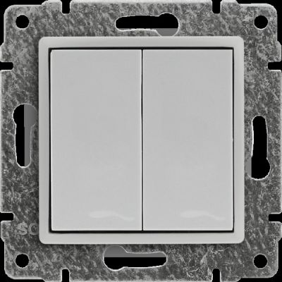 VENA ; Zaślepka modułowa (2szt. 22,5mmx45mm) , BIAŁY ANTYBAKTERYJNA POWŁOKA (590480)