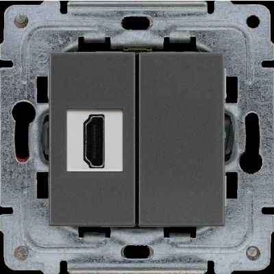 DANTE Gniazdo multimedialne HDMI bez ramki grafit (456050)