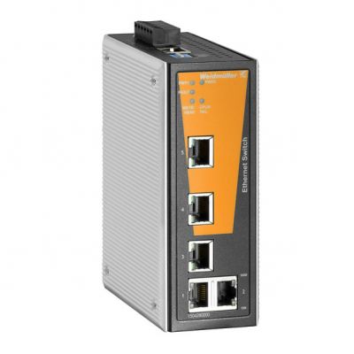 WEIDMULLER IE-SW-VL05MT-5TX Network switch (programowany), zarządzany, Fast Ethernet, Liczba portów: 5x RJ45, -40 °C...75 °C, IP30 1504310000 /1szt./ (1504310000)
