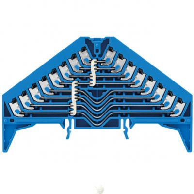 WEIDMULLER PPV 8 BL 35X15 DGR Zacisk rozdziału potencjału, PUSH IN, 1.5, 250, 17.5 A, liczba przyłączeń: 32, Liczba biegunów: 8, TS 35 x 15, niebieski 1267870000 /20szt./ (1267870000)