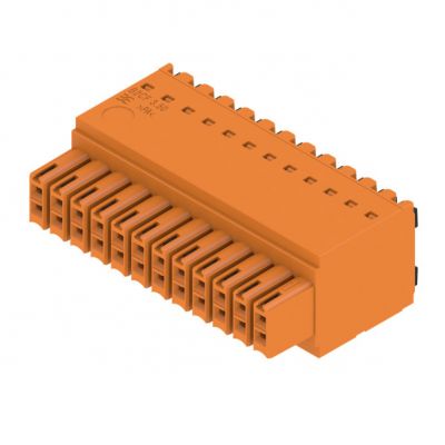 WEIDMULLER B2CF 3.50/24/180 SN OR BX Wtyk PCB (złącze wiązki), 3.50 mm, Liczba biegunów: 24, PUSH IN, złącze sprężynowe 1277380000 /42szt./ (1277380000)