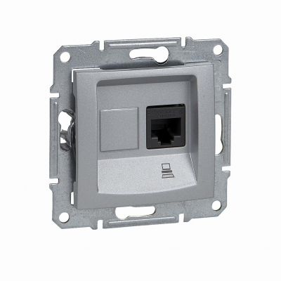 Sedna gniazdo komputerowe RJ45 kat.5e UTP aluminium SDN4300160 SCHNEIDER (SDN4300160)