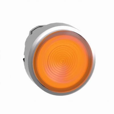 Harmony XB4 Przycisk płaski pomarańczowy samopowrotny LED metalowy karbowana bez oznaczenia ZB4BW353S SCHNEIDER (ZB4BW353S)