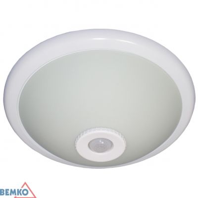 BEMKO PLAFONIERA TAZAN Z CZUJ. PODCZER. 2X40W E27 IP20 FI-40 SZKŁO+STAL+PLASTIK C38-ST75-240G-PIR (C38-ST75-240G-PIR)