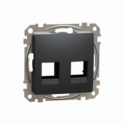 Sedna Design & Elements Płytka centralna AMP MOL kat. 5e/6 UTP czarny antracyt SDD114444C SCHNEIDER (SDD114444C)