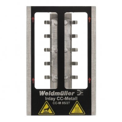 WEIDMULLER INLAY CC-M 85/27 Wkład (znakowanie urządzenia), typ znacznika: CC-M 85/27, Wykonanie: Uchwyt na 3 oznaczniki 1341050000 /1szt./ (1341050000)