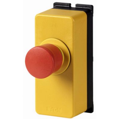 M22-PV30/FK02/FIY1 Miniaturowy przycisk zatrzymania awaryjnego 30mm w mini kasetce 2NC bez podświetlenia odblokowanie przez pociągnięcie 199352 EATON (199352)