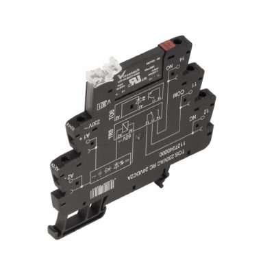 WEIDMULLER TOS 120VAC RC 24VDC2A Przekaźnik półprzewodnikowy, 120 V AC ±10 %, Człon RC , 1 zestyk zwierny (MOS-FET), 3...33 V DC, 2 A, złącze śrubowe 1127230000 /10szt./ (1127230000)