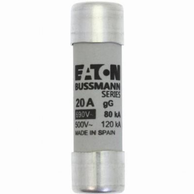 CYLINDRICAL FUSE 14 x 51 20A GG 690V AC Wkładka cylindryczna 14 x 51mm 20A GG 500V AC C14G20 EATON (C14G20)