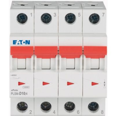 PLSM-D10/4-MW Wyłącznik nadprądowy 10kA D10A 4P 242631 EATON (242631)