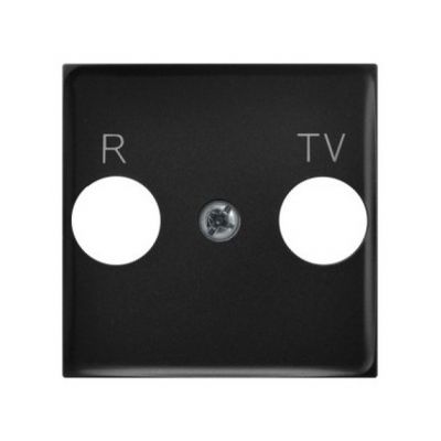 Pokrywa gniazda RTV końcowego - kolor czarny metalik (PGPA-UK/33)