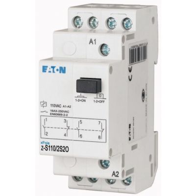 Z-S110/2S2O Przekaźniki impulsowy z sygnalizacją diodą LED 16A 110V AC 2Z 2R 265306 EATON (265306)