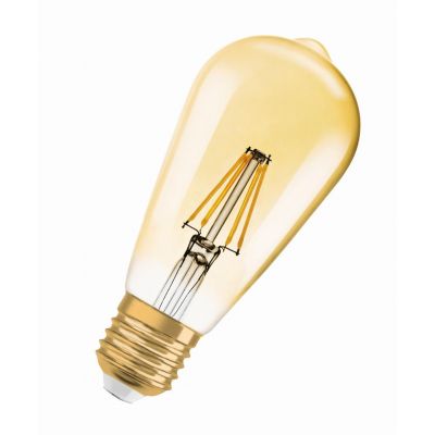 Lampa LED Vintage 1906 dim CL Edison Filament szkło przezroczyste GOLD 55 dim 7W 825 E27 (4052899972360)