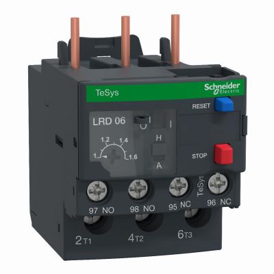 Przekaźnik przeciążeniowy cieplny TeSys LRD 1-1,6A zaciski śrubowe LRD066 SCHNEIDER (LRD066)