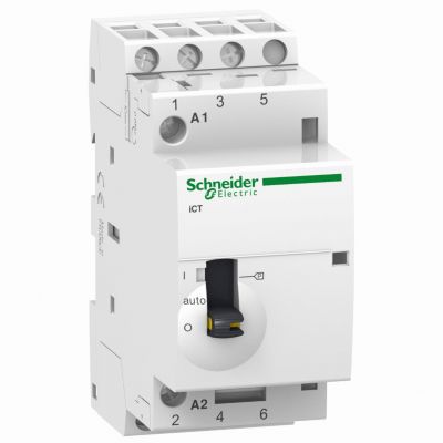 Stycznik modułowy Acti9 iCT50r25-30-230 25A 3NO 50/60Hz 220/240 VAC A9C21833 SCHNEIDER (A9C21833)