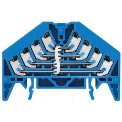 WEIDMULLER PPV 4 BL 35X7.5 DGR Zacisk rozdziału potencjału, PUSH IN, 1.5, 250, 17.5 A, liczba przyłączeń: 16, TS 35 x 7.5, niebieski 1267920000 /20szt./ (1267920000)