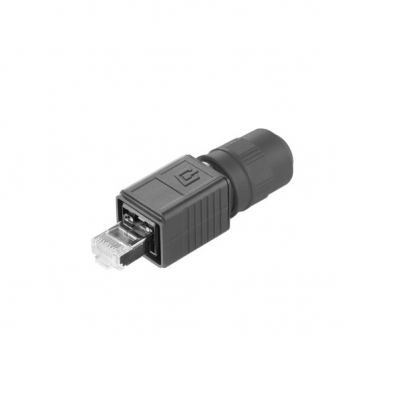 WEIDMULLER IE-PS-V04P-RJ45-TH Złącze RJ45, IP67, złącze 1: RJ45, Przyłącze 2: Końcówka zaprasowywanaAWG 27/7...AWG 24/7 1963180000 /10szt./ (1963180000)