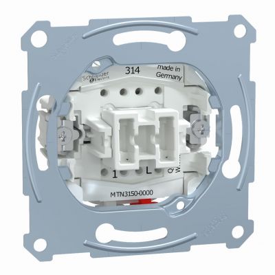 Merten mechanizm przycisku zacisk bezśrubowy 250V AC 10A MTN3150-0000 SCHNEIDER (MTN3150-0000)