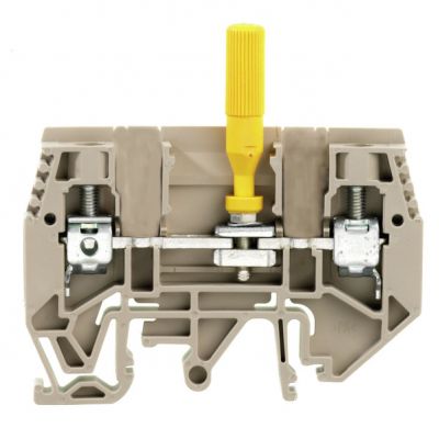 WEIDMULLER WTL 6/1/TNSC/EN Bloki odczepów probierczych, złącze śrubowe, 6 mm², 630 V, 41 A, ślizgowo, Separacja poprzeczna: bez, zintegrowane gniazdo kontrolne: Nie, TS 35, Ciem 1345280000 /50szt./ (1345280000)