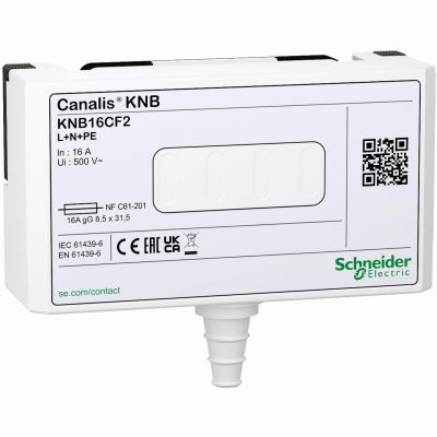 Canalis KN kaseta odpływowa bezpiecznik NF 8,5x31,5mm 1L+N+PE 16A KNB16CF2 SCHNEIDER (KNB16CF2)