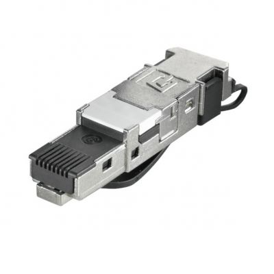 WEIDMULLER IE-PS-RJ45-FH-BK-B Złącze RJ45, IP20, złącze 1: RJ45, Przyłącze 2: IDC8-żyłowy, EIA/TIA T568 BAWG 26/7...AWG 22/7 1132050000 /10szt./ (1132050000)