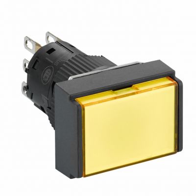 Harmony XB6 Przycisk Podświetlany Żółty Płaski 1 CO 24V DC Prostokątny Plastikowy XB6EDW5B1P SCHNEIDER (XB6EDW5B1P)