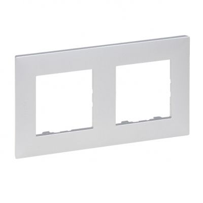 Niloe Step Ramka Podwójna 2X- Kolor Aluminium 863392 LEGRAND (863392)