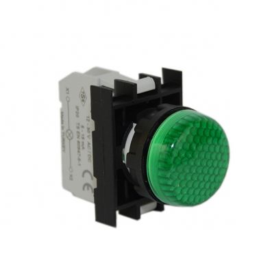 Lampka sygnalizacyjna B z LED 12-30V AC/DC zielona (T0-B090XY)