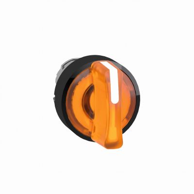 Harmony XB4 Przełącznik 3 pozycyjny fi22 pomarańczowy samopowrotny LED okrągły metalowy ZB4BK15537 SCHNEIDER (ZB4BK15537)
