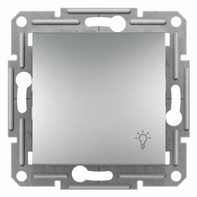 Asfora przycisk /światło/ bez ramki aluminium EPH0900161 SCHNEIDER (EPH0900161)