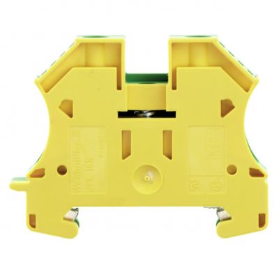 WEIDMULLER WPE 16N Zacisk PE, złącze śrubowe, 16 mm², 400 V, liczba przyłączeń: 2, liczba poziomów: 1, zielony / żółty 1019100000 /50szt./ (1019100000)