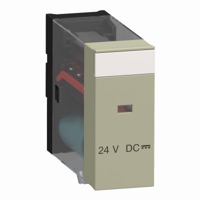 Modicon ABE7 elektromechaniczny przekaźnik wtykowy 12.5 mm 24 V DC 1 CO ABR7S33 SCHNEIDER (ABR7S33)