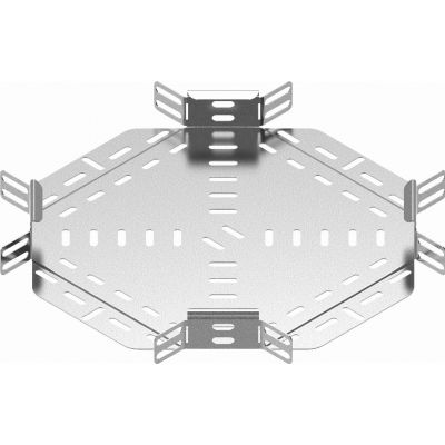 Czwórnik korytka 50x42mm Grubość 0,70 mm CZKL50H42 142705 BAKS (142705)