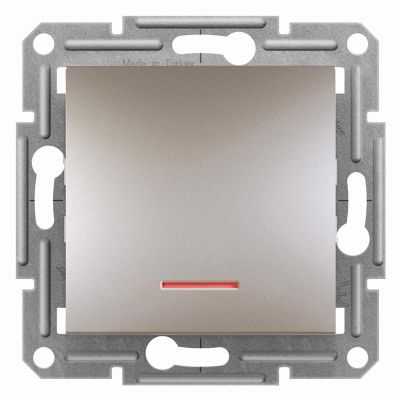 Asfora przycisk bez ramki z podświetleniem brąz EPH1600169 SCHNEIDER (EPH1600169)