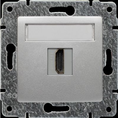 VENA Gniazdo multimedialne HDMI bez ramki aluminium (514050)