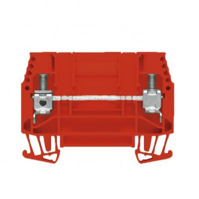 WEIDMULLER WTD 6/1 RT Bloki odczepów probierczych, złącze śrubowe, 6 mm², 630 V, 41 A, bez, Separacja poprzeczna: bez, zintegrowane gniazdo kontrolne: Nie, TS 35, czerwony 1631750000 /50szt./ (1631750000)