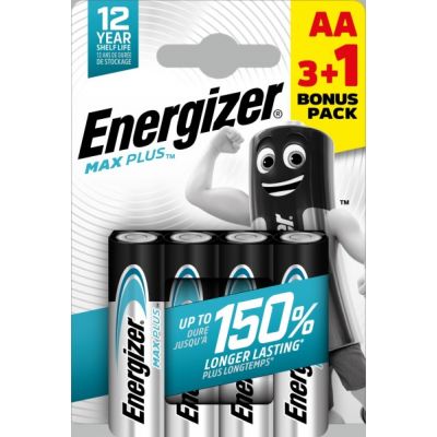 Baterie alkaliczne mocne MAX PLUS AA LR6 /3+1 eco ENERGIZER (7638900437324)