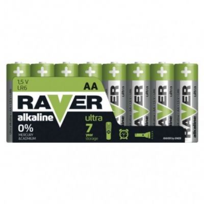 Bateria alkaliczna Raver Ultra Alkaline AA (LR6) folia 8 B79218 EMOS (B79218)
