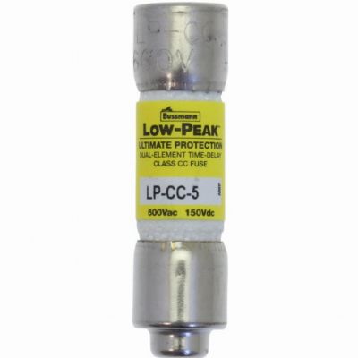 LOW PEAK CC TIME DELAY 5A 600 VAC/150VDC zwłoczna klasa CC LP-CC-5 EATON (LP-CC-5)