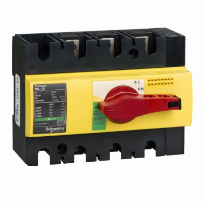 Compact INS INV rozłącznik INS125 żółto-czerwony 125A 3P 28926 SCHNEIDER (28926)