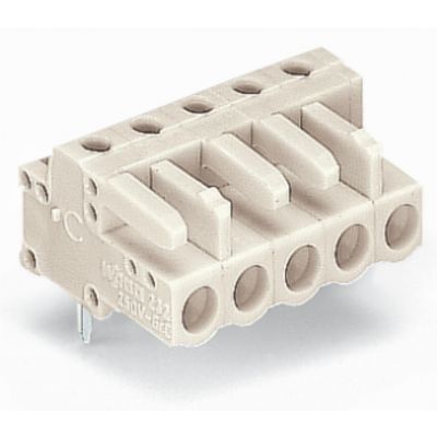 Gniazdo MCS-MIDI Classic 10-biegunowe jasnoszare raster 5mm 722-240 /50szt./ WAGO (722-240)